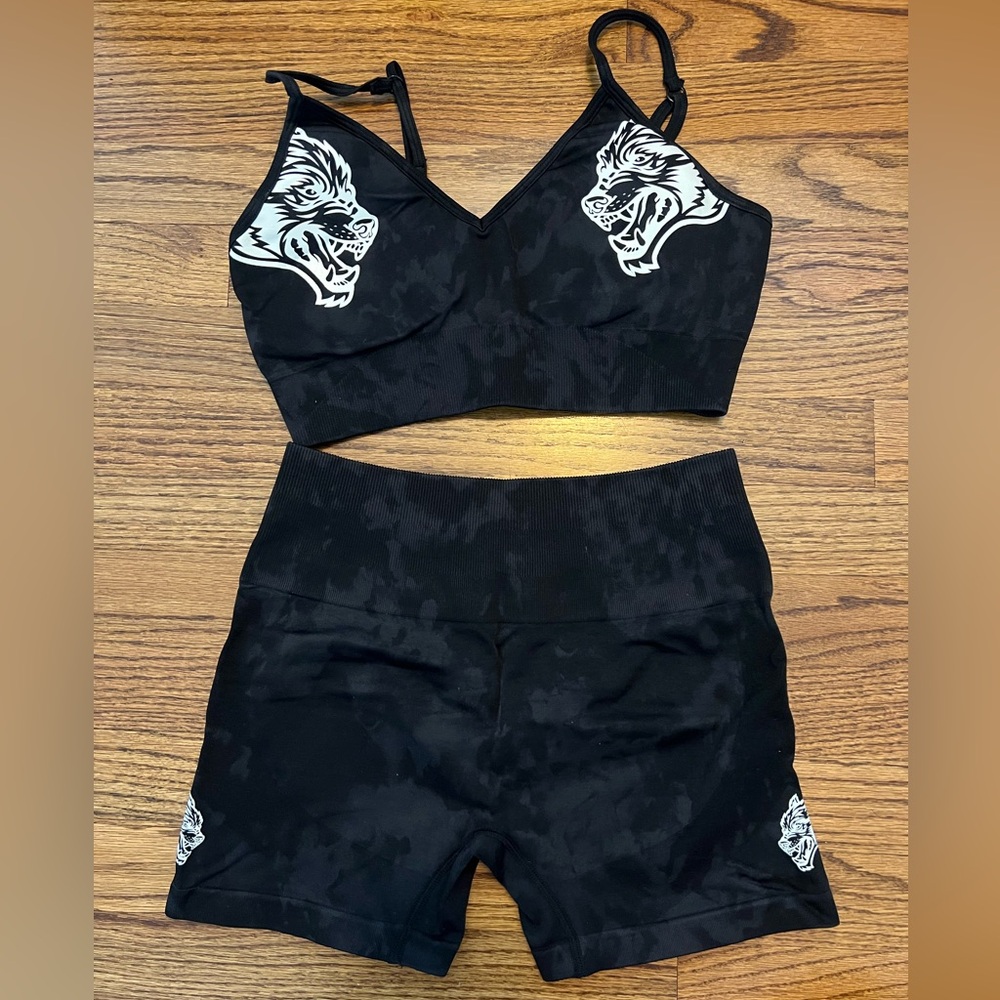 Darc Sport Black Athletic Shorts and Top Set